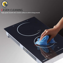 Load image into Gallery viewer, HBHOB FIC403 24 Inches Induction Cooktop 2 Burners Glass Surface