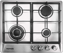 Load image into Gallery viewer, HBHOB HBS4508 24 Inches Gas Stove 4 Burners Stainless Steel Surface