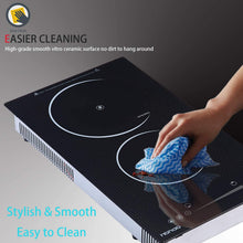 Load image into Gallery viewer, HBHOB FIC202 12" Electric Cooktop 2 Burner