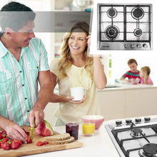 Load image into Gallery viewer, HBHOB HBS4508 24 Inches Gas Stove 4 Burners Stainless Steel Surface