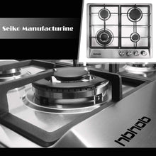 Load image into Gallery viewer, HBHOB HBS4508 24 Inches Gas Stove 4 Burners Stainless Steel Surface