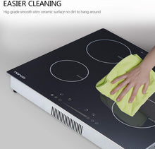 Load image into Gallery viewer, HBHOB FIC403 24 Inches  Induction Cooktop 4 Burners Glass Surface