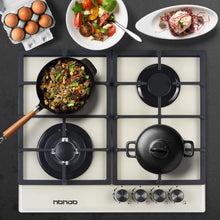 Load image into Gallery viewer, HBHOB HBG4608-(Y) 24 Inches Gas Stove 4 Burners Glass Surface